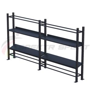 Купить Модульный стеллаж для гантелей, гирь и медболов 3780х430х1950 (2 секции) в Зернограде 