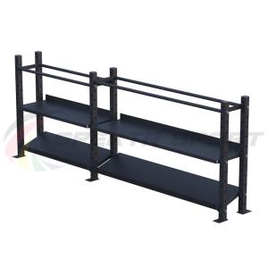 Купить Модульный стеллаж для гантелей, гирь и медболов 3180х430х1200 (2 секции) в Зернограде 